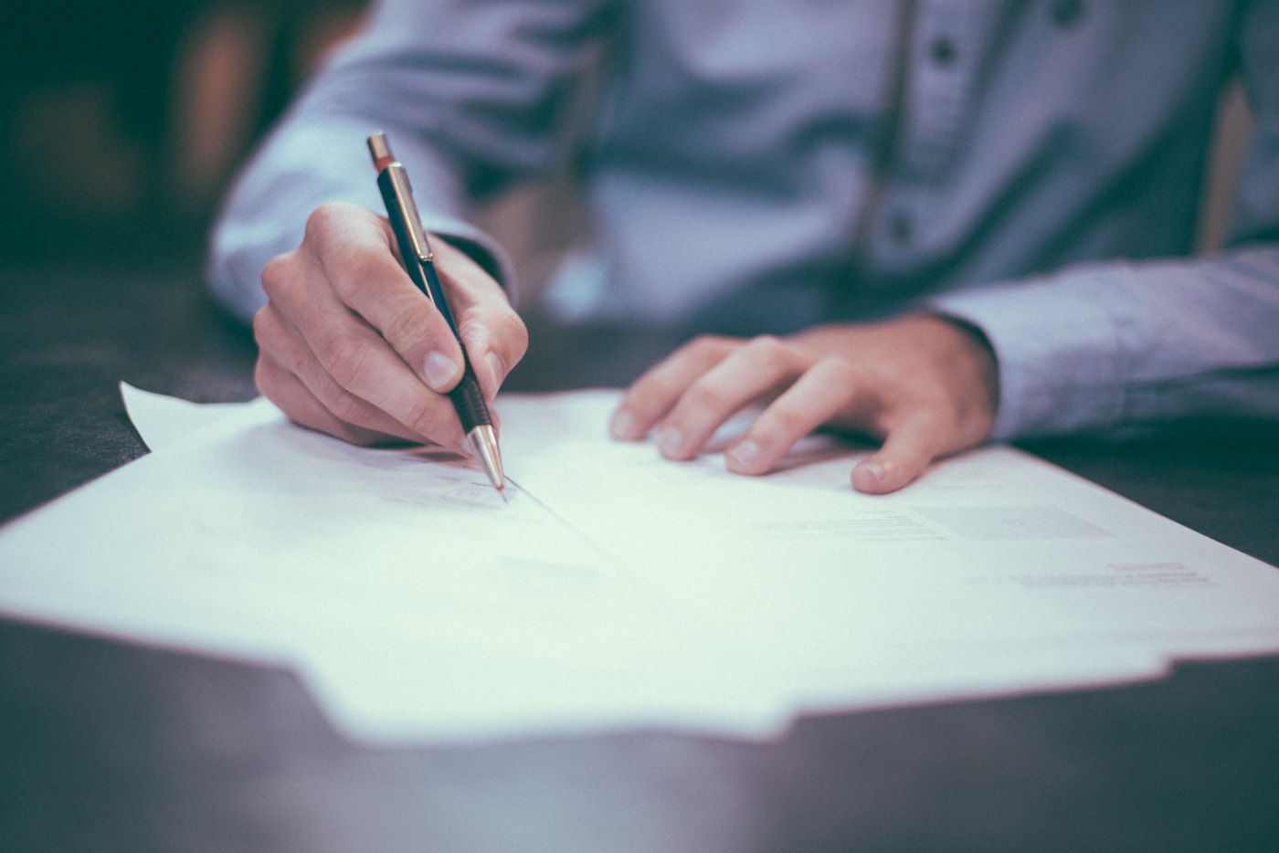 Financial reports and earnings documents on a desk